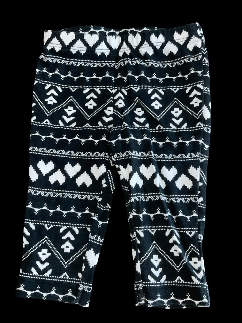 👣 10/$25 - Black/White Print Leggings